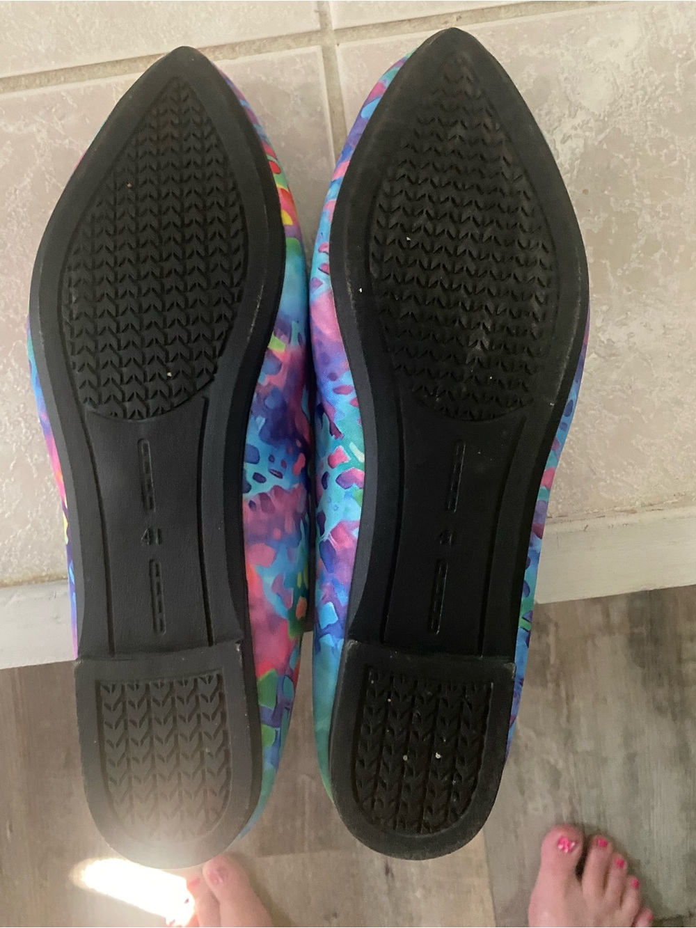 SHEIN Women’s Multicolor Pointed Toe Flats. Size 8.5 worn once - Picture 5 of 5